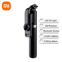 1045mm Selfie Stick With Wireless Bluetooth Led Fill Light