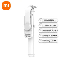 1045mm Selfie Stick With Wireless Bluetooth Led Fill Light