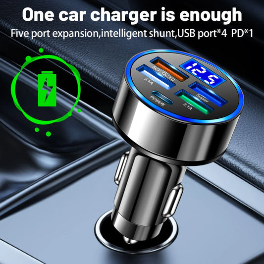 5 Ports USB Car Charge