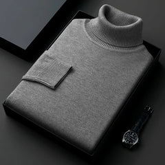 Mens Anti-pilling High Quality Knitted Turtleneck Sweater