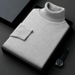 Mens Anti-pilling High Quality Knitted Turtleneck Sweater