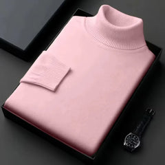 Mens Anti-pilling High Quality Knitted Turtleneck Sweater